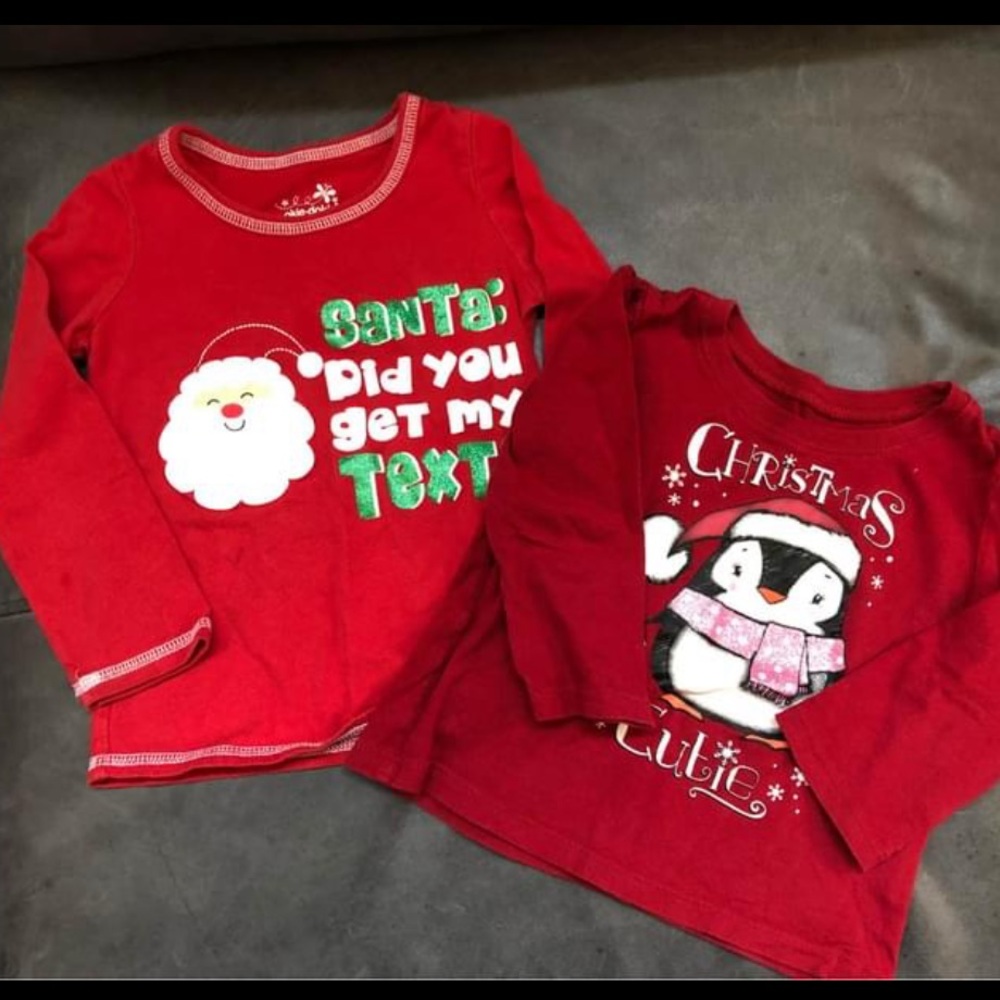 Toddler Girl Christmas Tees (18mo-2T) 🎄🎅🏻